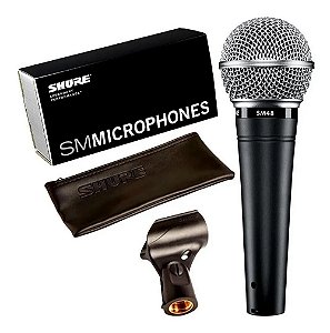 Microfone Shure SM48 Lc Com Cabo Dinâmico Original