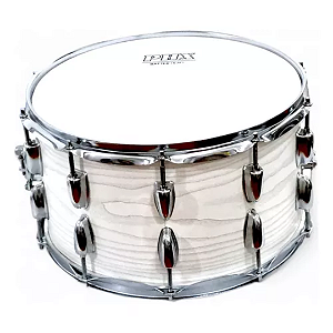Caixa Bateria PHX 8X14 10 Afinações Canoa Dupla Branco Wood