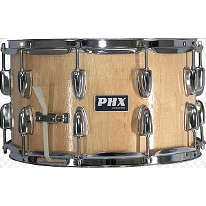Caixa Bateria PHX 8X14 10 Afinações Canoa Dupla Madeira Verniz