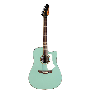 Violão Tagima Eletroacustico Folk Swell Deluxe Turquiose Green