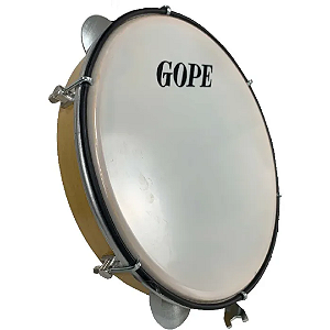 Pandeiro Gope 10" 6 Afinaçoes Iniciante Madeira Pele Nylon 631PE