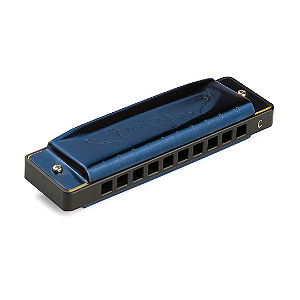 Gaita Hering Diatonica Easy Blues C Dó Azul AZ4420C C/ Case