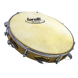 Pandeiro Injetado 10'' Torelli Natural Pele Animal TP-300 NT