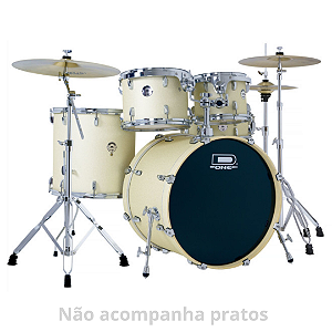 Bateria Acústica D One Rocket DR22 WSS White Satin Sparkle