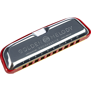 Gaita Hohner Golden Melody Progressive em Dó (C)