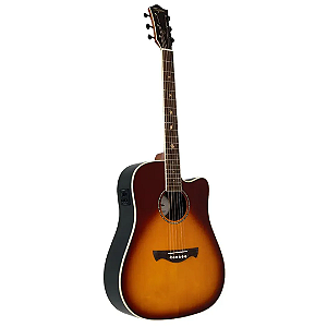 Violão Tagima Eletroacustico Folk Canadá Vancouver Cherry Burst C/Bag