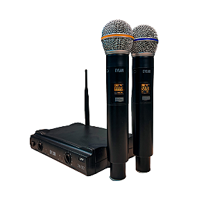 Microfones Dylan DW-602 MAX Dinâmico Preto