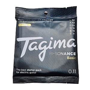 Encordoamento Guitarra Tagima 0.11 Resonance Basic Light Coated Anti Ferrugem