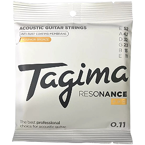 Encordoamento Violão Tagima 011 Aço Resonance Pro Nano Coated