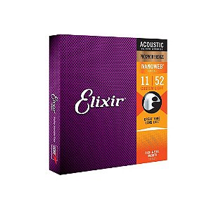 Encordoamento Elixir Nanoweb 011 Custom Light Phosphor Bronze
