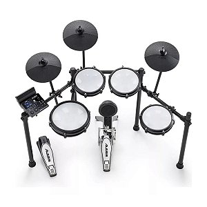Bateria Eletrônica Alesis Nitro Max Kit 8 Peças Bluetooth Preto