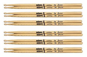 Baqueta Williams Classic 7A American Hickory Jazz 6 pares