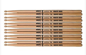 Baqueta Williams Classic X5A Estendida American Hickory Medium Rock (6 Pares)