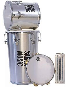 kit Samba Pagode PHX KSM-04 Rebolo Reco Reco Repique Pandeiro