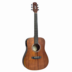 Violão Seizi Eletroacustico Mini NEO Tokyo Koa Com Bag