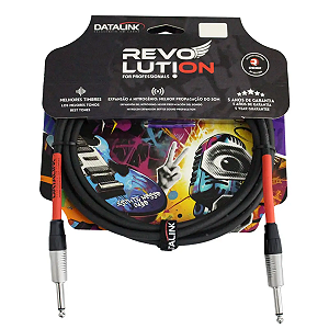 Cabo Revolution Silent Bass Rean P10 x P10 5m (Tubo Personalizado)