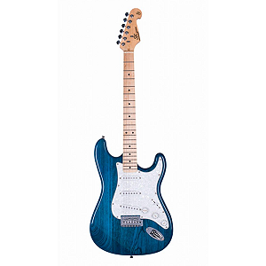 Guitarra SX SST Swamp Ash SSTASH Trans Blue