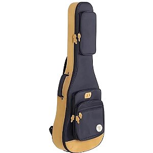 Capa Tagima Gig Bag Para Violão 20mm Sólida Yellow Black