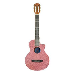Violão Seizi Fun Panda Nylon Acústico Rose Gold Sparkle