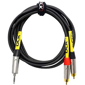 Cabo Revolution Philips P2/RCA 3M Preto/Vermelho (Tubo Personalizado)