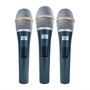 Kit de 3 Microfones Kadosh K98