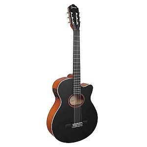 Violão Giannini Eletroacústico Nylon GNF-1D CEQ Top Black