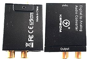 CONVERSOR IN OTICO/COAXIAL DIGITAL OUT RCA C/ CABO OTICO LOTUS