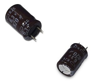 Kit C/ 10 Capacitores Eletrolítico 820uf 6.3v 11.5mm 105°c