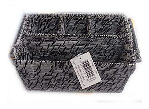 Porta Talher 4 Divisórias Bambu Rattan