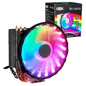 Cooler Processador Universal Intel e Amd LED RGB Dex DX-2018