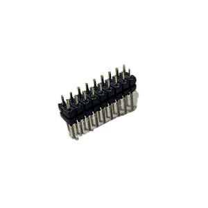 Kit c/ 10 Pinos Duplo 2x9 180° – Passo 2,00mm – PTH Macho