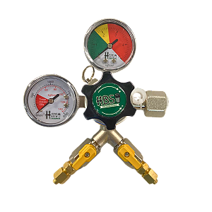 Reguladora de pressão CO2 2 Vias Alumínio HBS0301-32