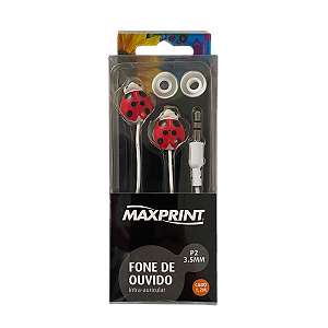 Fone De Ouvido Maxprint Joaninha Stereo