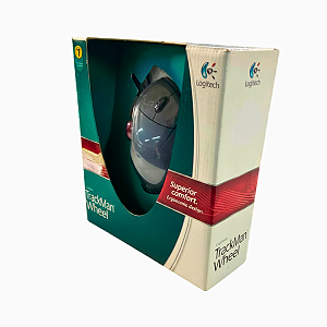 Mouse Trackball Logitech TrackMan Wheel Ergonomico Fio PS2
