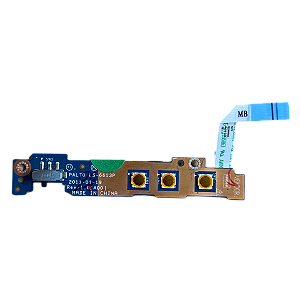 Placa Auxiliar Botão Lenovo PAL70 LS-6613P Rev 1.0 Cabo Flat