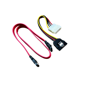Kit Cabos Sata HD SSD 1x Sinal Trava + 1x Power 1400-0093000