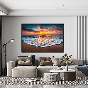 Quadro FineArt Mar com Nuvens sobre o Mar