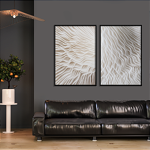 Conjunto com 2 quadros FineArt Natureza Abstrata Cogumelo Sajor Caju