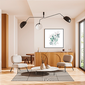 Quadro FineArt Ilustração de Plantas em Aquarela