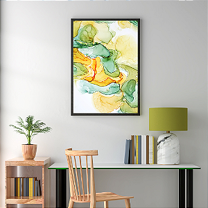 Quadro FineArt Abstrato Mistura Vibrantes