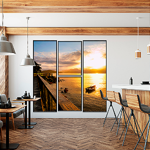 Obra O Amanhecer - Coleção Praia de Porto Belo SC - Estevan Borba