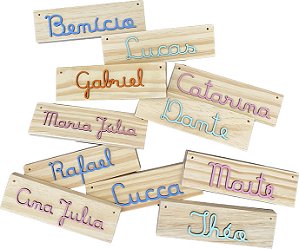 Plaquinha Pinus com Nome