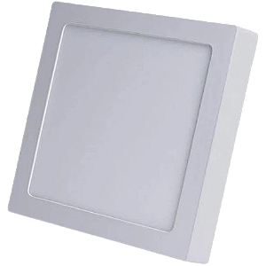 Plafon Sobrepor Quadrado 36w / Branco Quente 3000k / 40x40cm