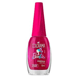 ESMALTE EFEITOS COLORAMA BARBIE 8ML PODEROSA