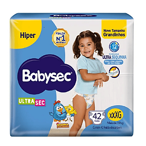 FRALDA BABYSEC ULTRASEC GALINHA PINTADINHA XXXG 42UNI