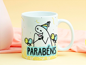 Caneca de Aniversário Parabéns