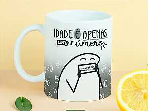 Caneca de Aniversário Idade é apenas um número