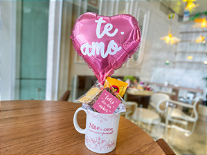 Caneca com Balão - Dia das Mães