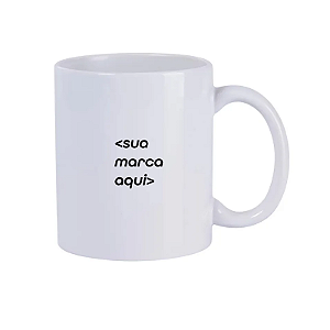 Caneca Cerâmica Branca | 325ml