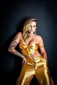 Conjunto (corselet + calça cargo)